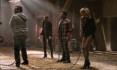 Carly and the others in the second room