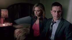 Jill and Gibson in the safe house