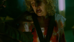 Rigg helps Morgan by pulling out the last spike