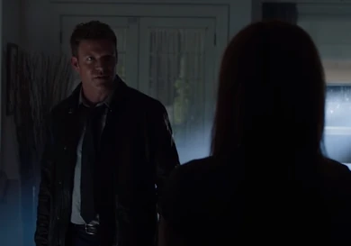 Eleanor talks with Logan about her suspicions about Halloran