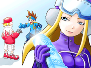 Nancy's Grade A ending in SBK: Snowboard Kids