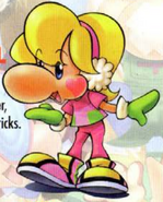 Nancy's artwork in Snowboard Kids 2