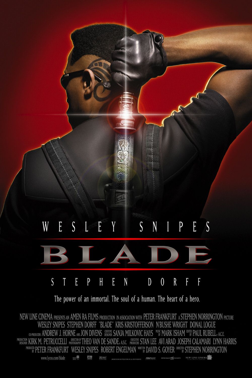 Blade, o caçador de vampiros (Wesley Snipes) - Desenho de