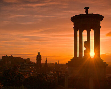 Edinburgh sunset