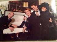 Fun on the set with Jeff Perry, guest star Jack Coleman, Kate Burton, guest star Paul Adelstein and Bellamy Young.