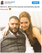 2015 TGIT Promo Shoot (Darby Stanchfield) - Darby and Guillermo