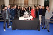 2017 Scandal 100th Episode on Set Celebration