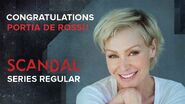 Portia de Rossi joins the cast of Scandal as a series regular