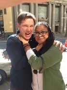Series Recurring Guest Star George Newbern with episode director Ava DuVernay.
