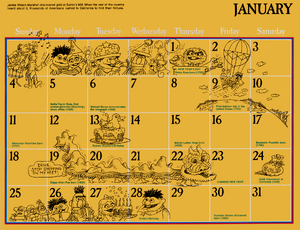 1976 sesame calendar 01 january 2