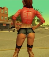 Cassie showing herself off on the streets.