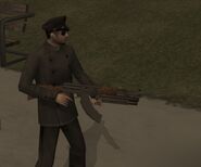 The driver with a fully upgraded AK-47. Note the dual mags on the rifle.