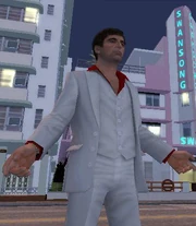 Tony montana diciendo una de sus frases fuera en la calle