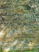 Graffiti von der Gutmannshöhle