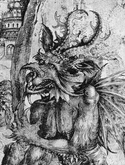 Teufel als Drache