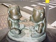 Statue von zwei Kappa