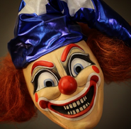 Maske eines Horror-Clowns