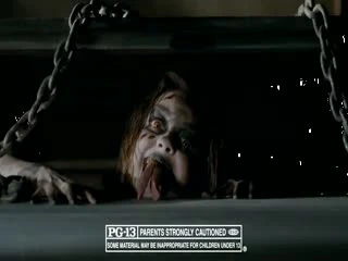 Snake Mia over the MPAA PG-13 Logo of 1963-Present in the TV Spot