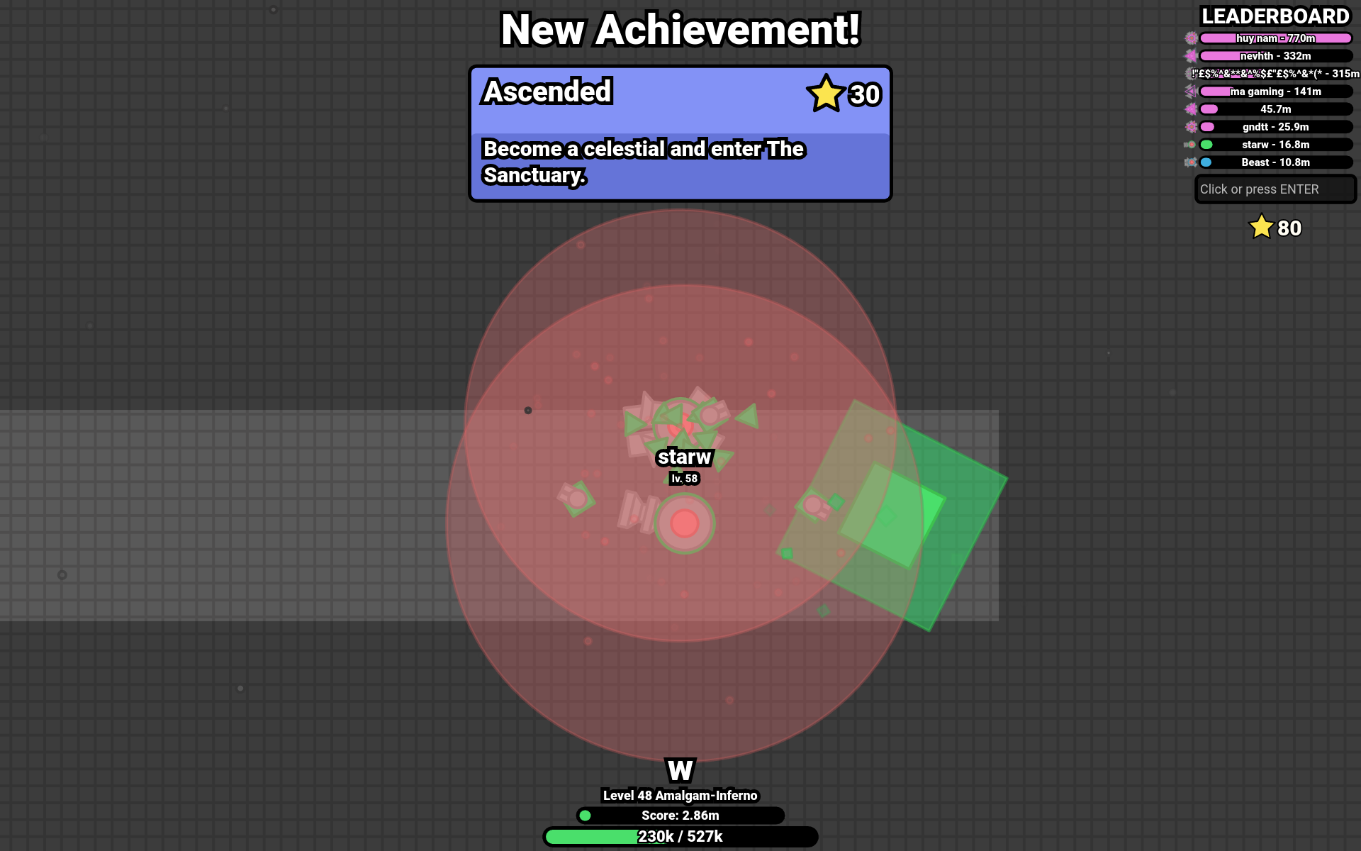 The Next Diep.io Game - Scenexe.io (500M Score) 