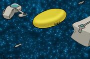 Neosynchronicity (Under escort by small UNS Warships)