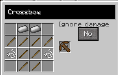 Crossbow recipe