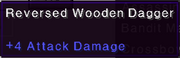 Reversed wooden dagger stats