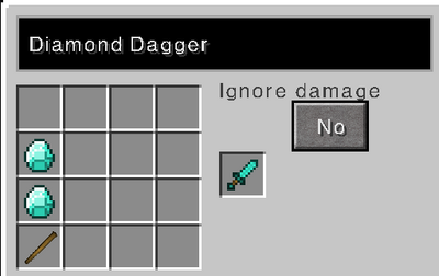 Diamond dagger recipe