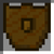 Wooden shield icon