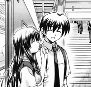 Sekai sees Makoto and Kotonoha