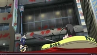 Kokoro's raft with a "nice boat" written on it