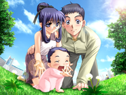 Ayumu and Rurika raise their daughter together (Rurika Ending)