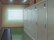 Changing room and lockers