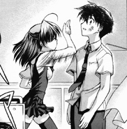 Sekai slapped the senses of Makoto