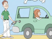 Parents at car