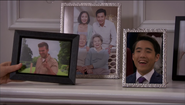Zack's picture displayed on his mantle.