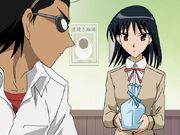 Yakumo giving Harima a Birthday Present