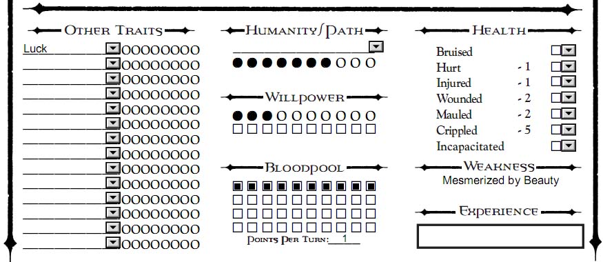 Create a Character, SchreckNet Wiki