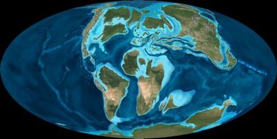 Late Cretaceous Map