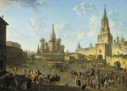 Red Square in Moscow (1801) by Fedor Alekseev