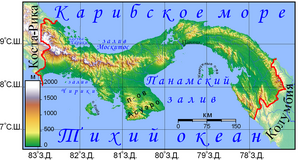 Рельеф Панамы