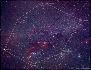 Stars-Castor-Pollux-Procyon-Aldebaran-Rigel-Betelgeuse-goog