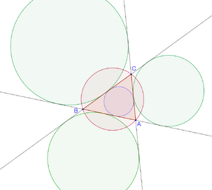 Треугольник АВС и его окружности