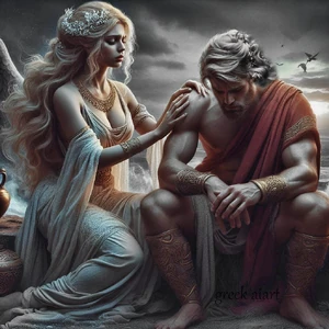 Θέτις &  στην Τροία(αυθαίρετη σύγχρονη αναπαράσταση)