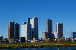 Musashi-kosugi skyscrapers