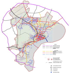 Схема городских магистралей Саратова