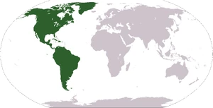 Америка на карте мира