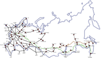 Russia Rail Map