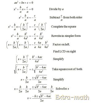  Δευτεροβάθμια Αλγεβρική Εξίσωση 
