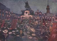 Skobelev square during the February revolution