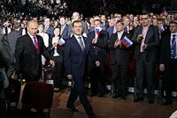 Dmitry Medvedev United Russia Congress September 2011-4